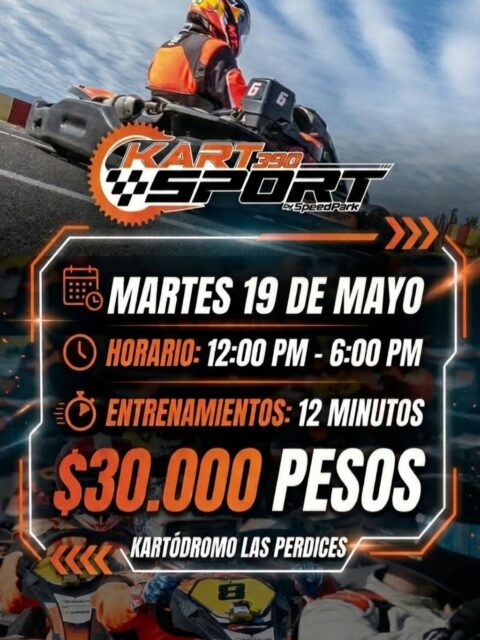 Te esperamos este Martes 19 de Mayo en @kartodromolasperdices de 12 pm a 18 hrs
#rental #karting #experiencia #honda390 #sodikart